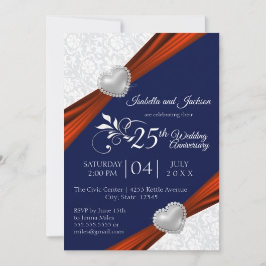 00e Jubileum - Rood, Wit en Blauw Kaart (Voorkant)