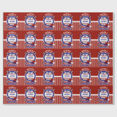 00e verjaardag - Baseball Cadeaupapier (Vlak)