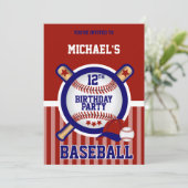 00e verjaardag - Baseball Kaart (Staand voorkant)