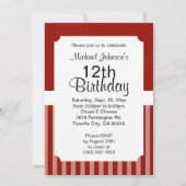 00e verjaardag - Baseball Kaart (Achterkant)