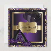 00e verjaardag | Paarse hoge leidinggevende functi Kaart (Voorkant)