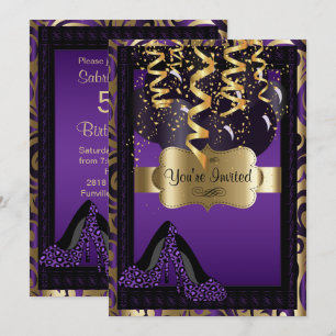 00e verjaardag   Paarse hogedrukluipluipaard Kaart