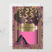 00e verjaardag | Roze holeopluis Kaart (Voorkant)