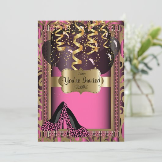 00e verjaardag | Roze holeopluis Kaart (Staand voorkant)