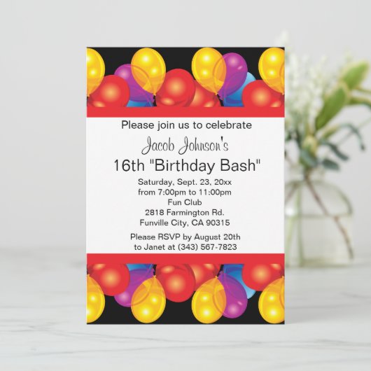 00e verjaardag van de Bash-feestdag | DIY-tekst Kaart (Staand voorkant)