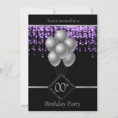 00e verjaardag van de Paarse Starlights Kaart (Voorkant)