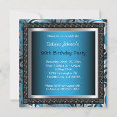 00e verrassingsdag | Blue Metallic & Silver Kaart (Achterkant)