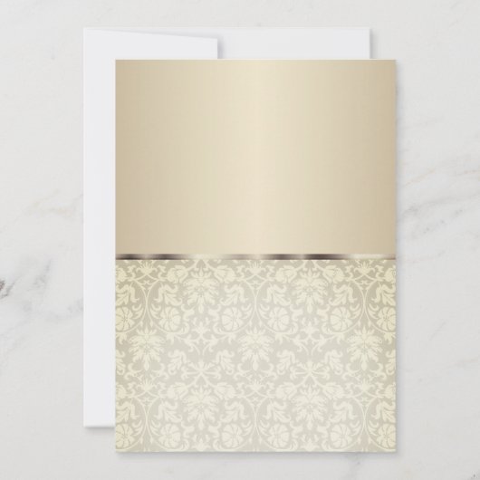 00ste Vintage Crème Witte Jubileumcollectie Kaart (Achterkant)