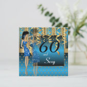 00th Birthday Girl Bash Party - Blue Kaart (Staand voorkant)