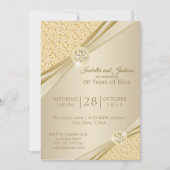 00th Gouden Huwelijksjubileum Ontwerp Kaart (Voorkant)
