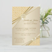 00th Gouden Huwelijksjubileum Ontwerp Kaart (Staand voorkant)