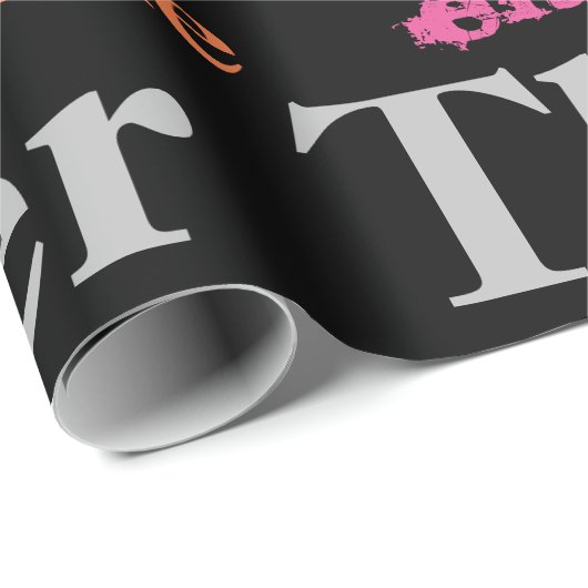 00th Happy Birthday in een groot graffiti-ontwerp Cadeaupapier (Rol Hoek)