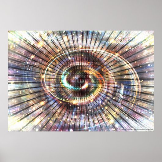 010010101001010101 (deel 2) | Code Binaire Cybersp Poster (Voorkant)