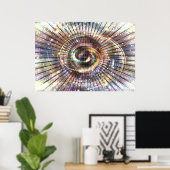 010010101001010101 (deel 2) | Code Binaire Cybersp Poster (Thuiskantoor)