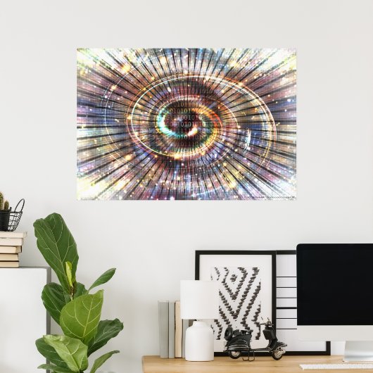 010010101001010101 (deel 2) | Code Binaire Cybersp Poster (Thuiskantoor)