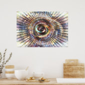 010010101001010101 (deel 2) | Code Binaire Cybersp Poster (Keuken)