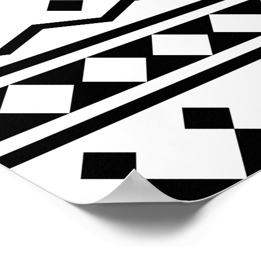 01012020 Tribal etnische Patroon-01 Poster (Hoek)