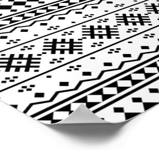 01012020 Tribal etnische Patroon-01 Poster