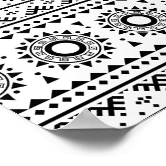 01012020 Tribal etnische Patroon-02 Poster