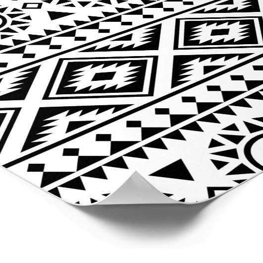 01012020 Tribal etnische Patroon-03 Poster (Hoek)