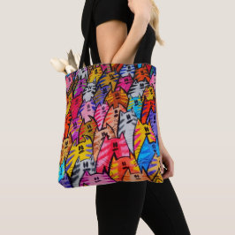 0102 - Canvas tas van katten