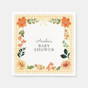 010 Amber Bloemenkleed Baby Borrel Servet