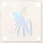 010 Bluebird Love 4x4 Glass Onderzetter (Achterkant)