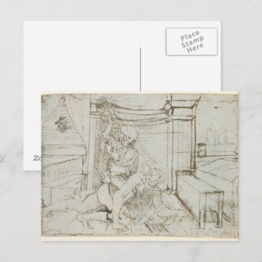 01147 Ludwig Wilhelm, graaf van Baden, 1705 Briefkaart (Voorkant / Achterkant)