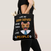 011 Ik vind mijn Duitse herder leuker dan ik Peo Tote Bag (Dichtbij)