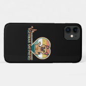 011 Retro Duitse herder hartslag Case-Mate iPhone Case (Achterkant (horizontaal))