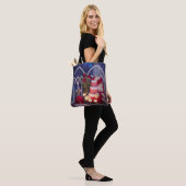 0128-Trouwtaart met kaarsen, sluier, boeket Tote Bag (Op model)