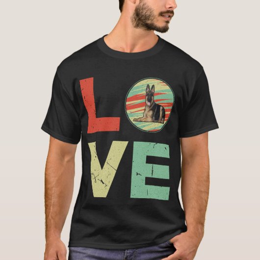 012 Duitse Herdersliefde T-shirt (Voorkant)