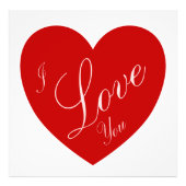 012 Ik hou van You Red Foto Afdruk (Voorkant)