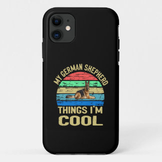 012 Mijn Duitse Herderszaak Ik ben Cool Vintage Case-Mate iPhone Case