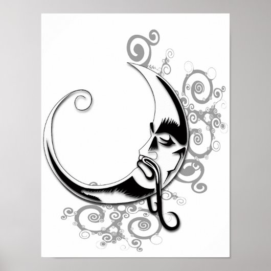 012-Subliminale fycose-012 Maankleur Poster (Voorkant)