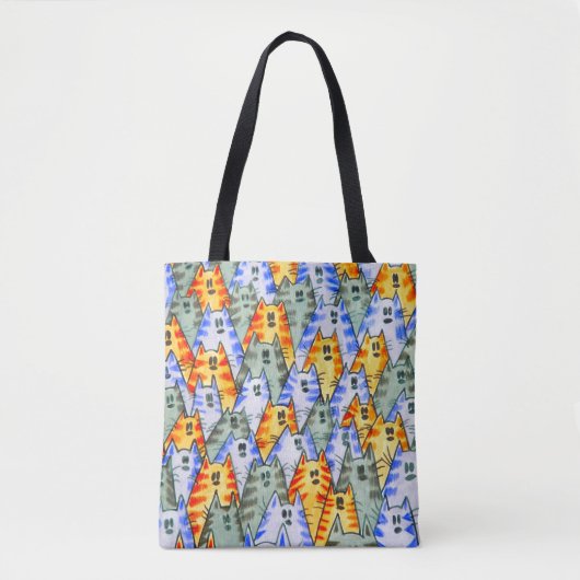 0136 Katten - Canvas tas (Voorkant)