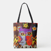 0138 Catface - Canvas tas (Achterkant)