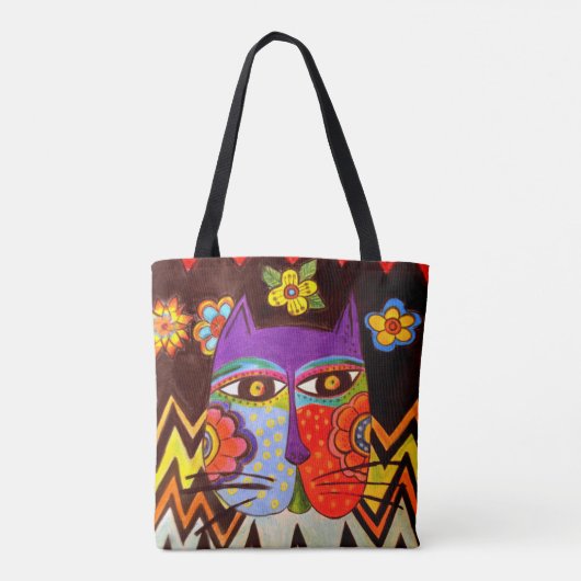 0138 Catface - Canvas tas (Achterkant)