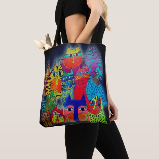 0139 Moderne katten - Canvas tas (Dichtbij)