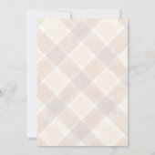 013 Chocolade Plaid Paraplu Babysprinkle Shower Kaart (Achterkant)