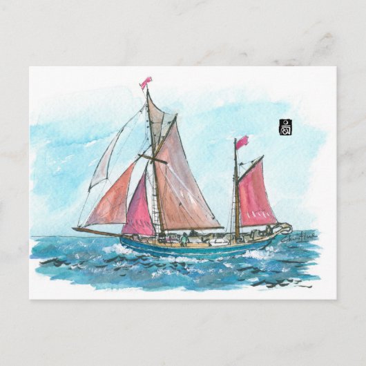 (013) Yukon Sailships Briefkaart (Voorkant)