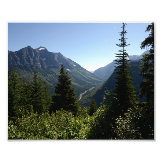 0147 8/12 Logan pass in Glacier Foto Afdruk (Voorkant)
