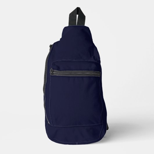 #014 Dark Navy kleur Collectie Sling Bag (Voorkant)
