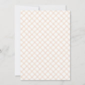 014 Latte Bruine Paraplu Gingham Baby Sprinkle Kaart (Achterkant)