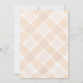 014 Latte Plaid Paraplu Babysprinkle Shower Kaart (Achterkant)