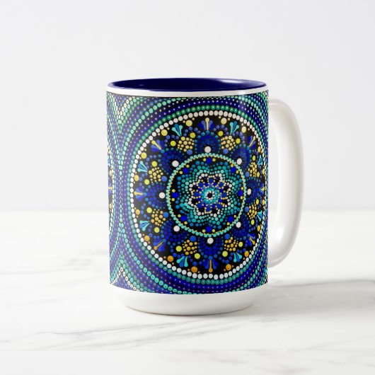 0158 - Mok Ble Talavera Mandala (Voorkant rechts)