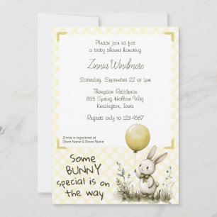 015 Citroen Geel • Some Bunny Special Baby Shower Kaart