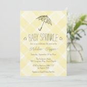 015 Citroenruit Paraplu Babysprinkle Shower Kaart (Staand voorkant)