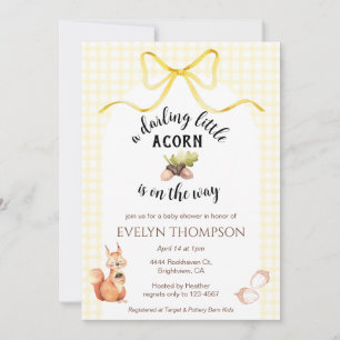 015 Lieve Eekhoorn Gingham Baby Borrel Kaart