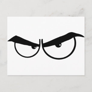 0162-Angry-Cartoon-Eyes ANGRY CARTOON EYES Briefkaart